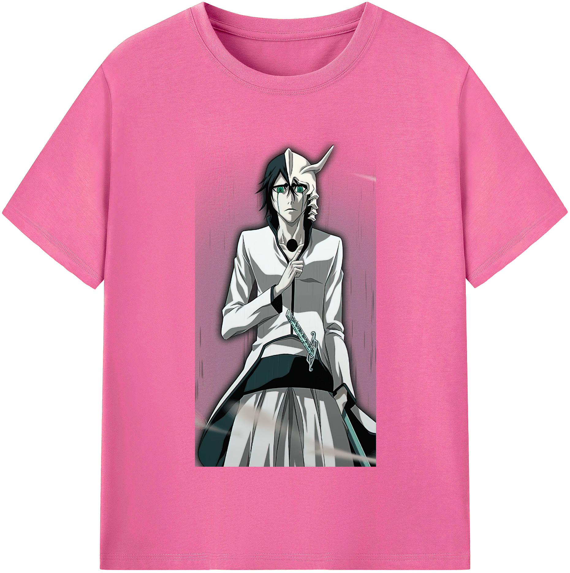 （画像用） ブリーチ ウルキオラ·シファー BLEACH Ulquiorra cifer レディースカジュアルプリントTシャツ（綿100％）